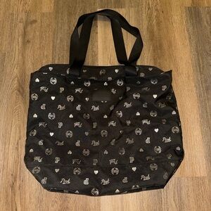 Victoria's Secret Pink Black Tote Bag